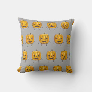 Halloween Pumpkin Pattern Pillow