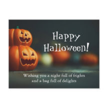 Halloween Pumpkin Postcard