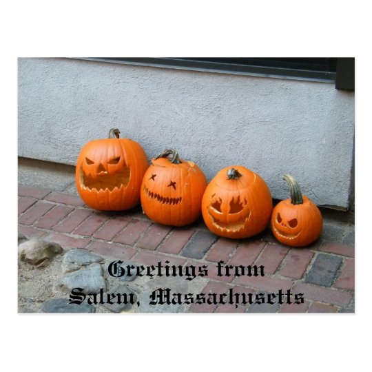 Halloween Pumpkin Postcard