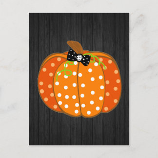 Halloween Pumpkin Postcard