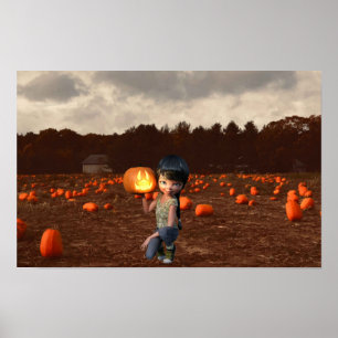 Halloween Pumpkin Poster