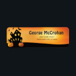 Halloween Pumpkin Return Address<br><div class="desc">Halloween Pumpkin Return Address Label. For further customization, please click the "Customize it" button and use our design tool to modify this template.</div>