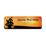 Halloween Pumpkin Return Address<br><div class="desc">Halloween Pumpkin Return Address Label. For further customization, please click the "Customize it" button and use our design tool to modify this template.</div>