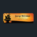 Halloween Pumpkin Return Address<br><div class="desc">Halloween Pumpkin Return Address Label. For further customization, please click the "Customize it" button and use our design tool to modify this template.</div>