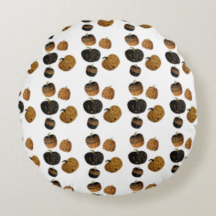 Halloween pumpkin round pillow