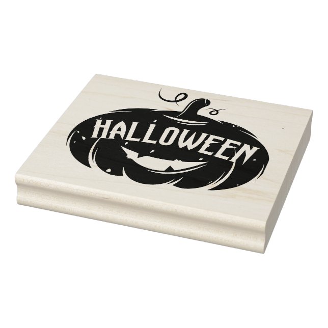 Halloween Pumpkin Rubber Stamp (Stamp)