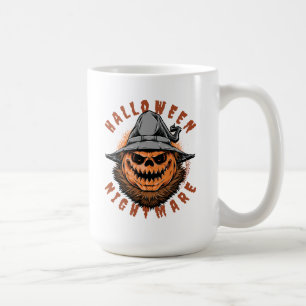 Halloween Pumpkin Scarecrow Design Coffee Mug