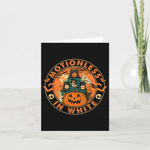 Halloween Pumpkin Scary Fun Motionlesses In White  Card