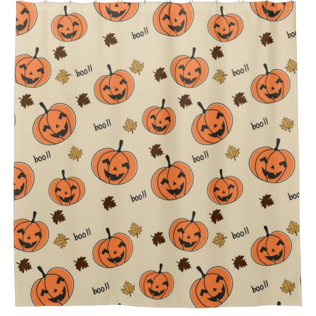 Halloween Pumpkin Seamless Pattern (Front)