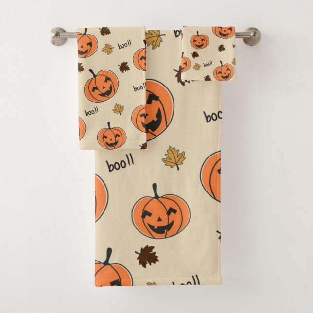 Halloween Pumpkin Seamless Pattern (En situation)