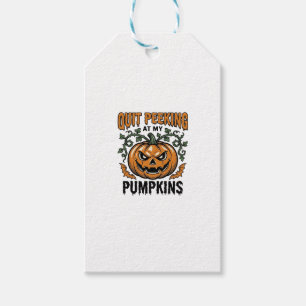 Halloween Pumpkin Shirt Vintage Engraving Joke_1 Gift Tags