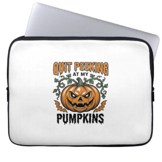 Halloween Pumpkin Shirt Vintage Engraving Joke_1 Laptop Sleeve