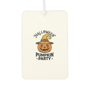 Halloween Pumpkin Shirt Vintage Witch Hat Fun_1 Air Freshener