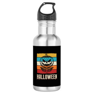 Halloween Pumpkin Skull Retro Vintage 532 Ml Water Bottle
