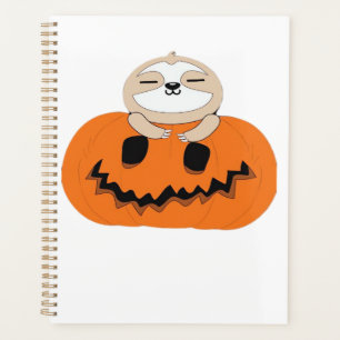 Halloween Pumpkin Sloth Classic T-Shirt Planner