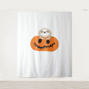 Halloween Pumpkin Sloth Classic T-Shirt Tapestry