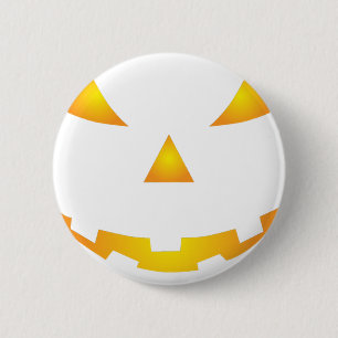 Halloween Pumpkin Smile 2 Inch Round Button