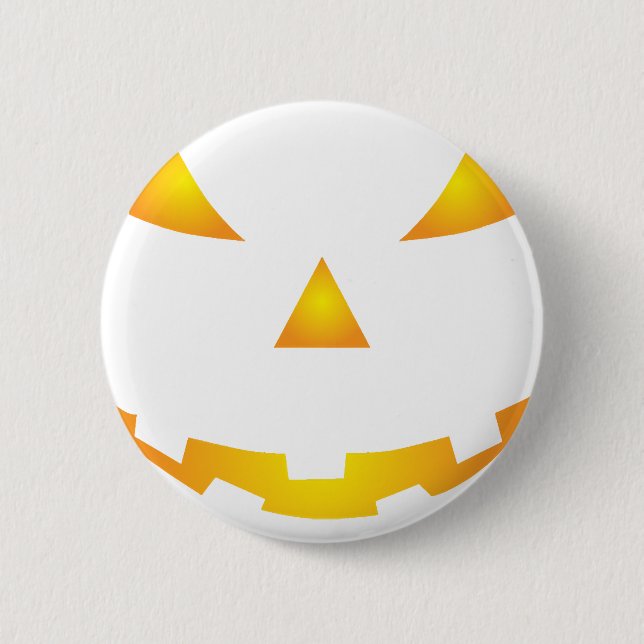 Halloween Pumpkin Smile 2 Inch Round Button (Front)