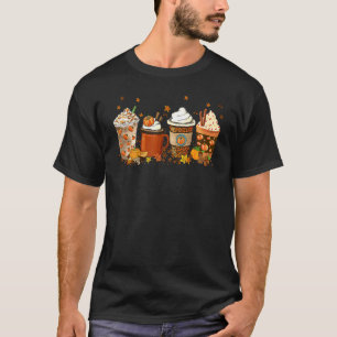 Halloween Pumpkin Spice Latte Fall Coffee Thanksgi T-Shirt