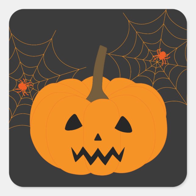 Halloween Pumpkin Sticker (Front)