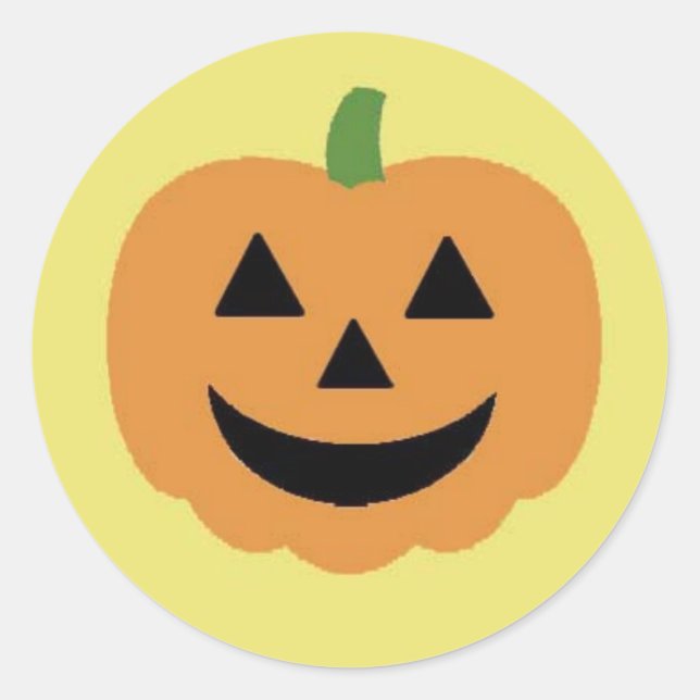 Halloween pumpkin sticker (Front)