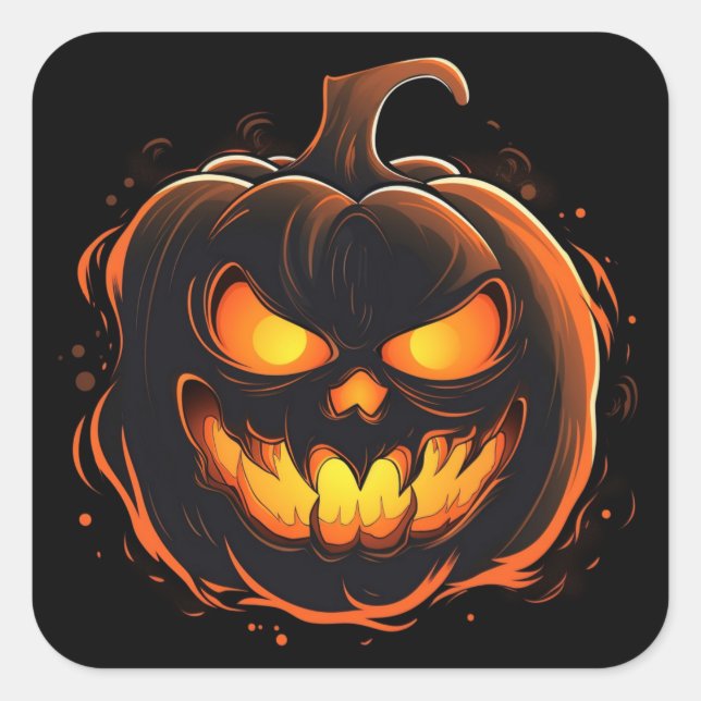 Halloween Pumpkin Stickers (Front)