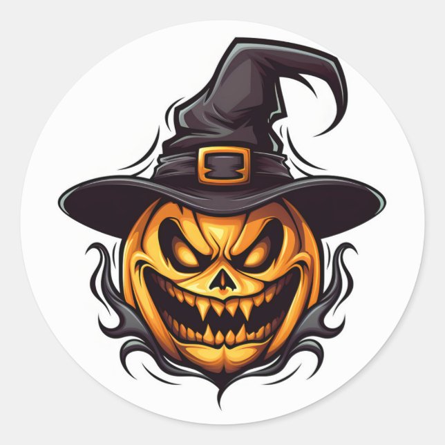 Halloween Pumpkin Stickers (Front)