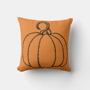 Halloween Pumpkin Throw Pillow