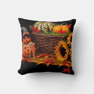 Halloween Pumpkin Throw Pillow