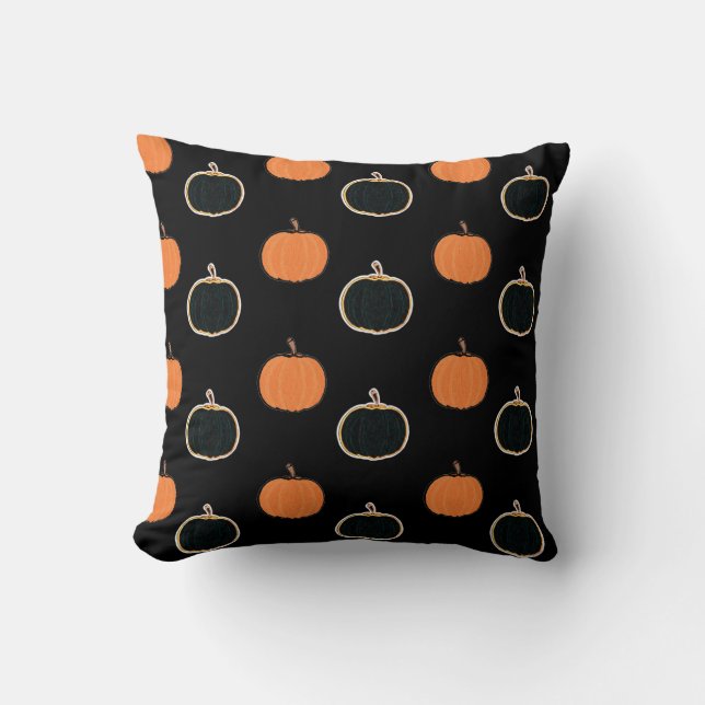 Halloween/pumpkin   throw pillow (Front)