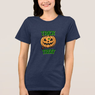 Halloween pumpkin  Tri-Blend shirt