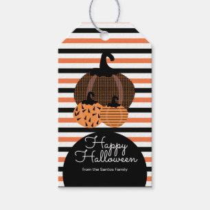 Halloween Pumpkin Trio Trick or Treat Candy Gift Tags