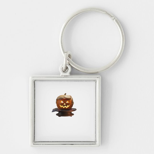Halloween, Pumpkin Trumpkin, Make Halloween Great  Keychain (Front)