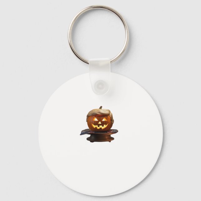 Halloween, Pumpkin Trumpkin, Make Halloween Great  Keychain (Front)