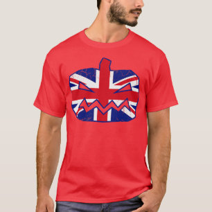 Halloween Pumpkin Union Flag Great Britain British T-Shirt