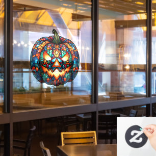 Halloween Pumpkin Window Cling