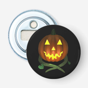 Halloween Pumpkin with Vines Bottle Opener