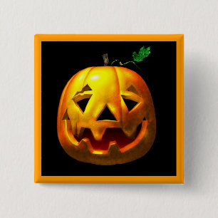 Halloween Pumpkins 2 Inch Square Button