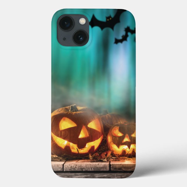 Halloween pumpkins and bats   Case-Mate iPhone case (Back)
