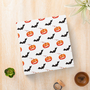 Halloween Pumpkins and Bats, Trick or Treat, Boo Binder