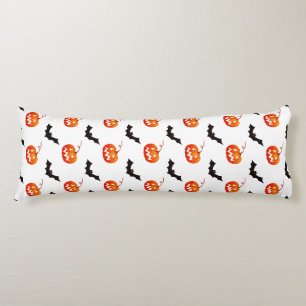 Halloween Pumpkins and Bats, Trick or Treat, Boo Body Pillow