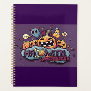 Halloween Pumpkins and Ghosts Trick or Treat Planner