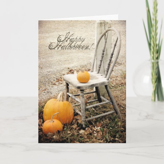 Halloween Pumpkins and Old Cahir Card (Front)