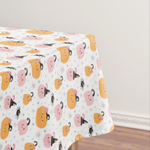 Halloween Pumpkins and Spiders Tablecloth