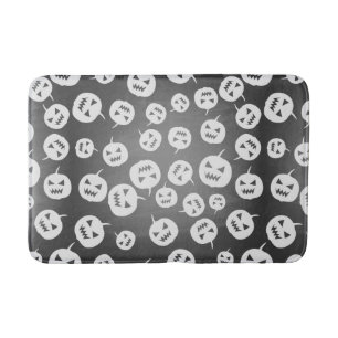 Halloween pumpkins bath mat