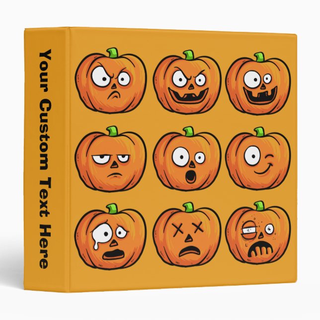 Halloween Pumpkins binders (Front/Spine)
