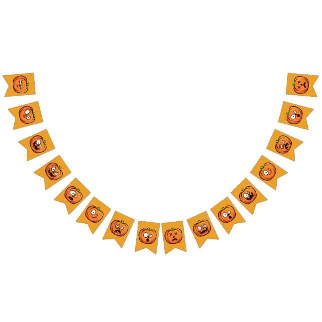 Halloween Pumpkins bounting banner (All)