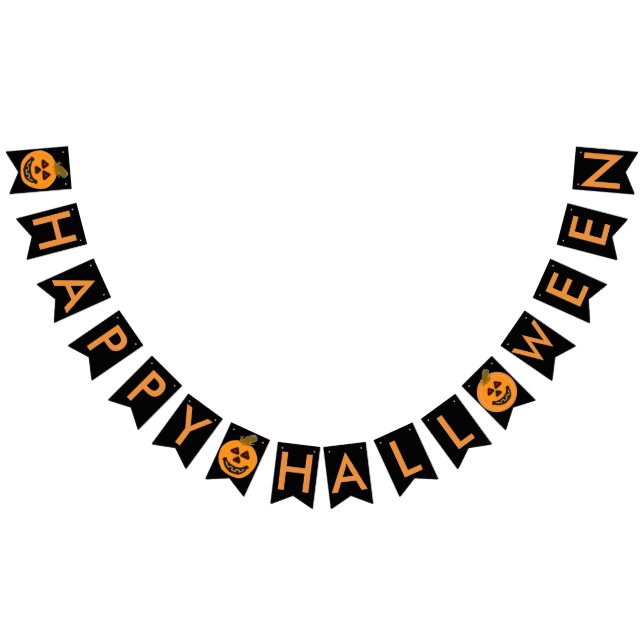Halloween Pumpkins Bunting Banner (All)