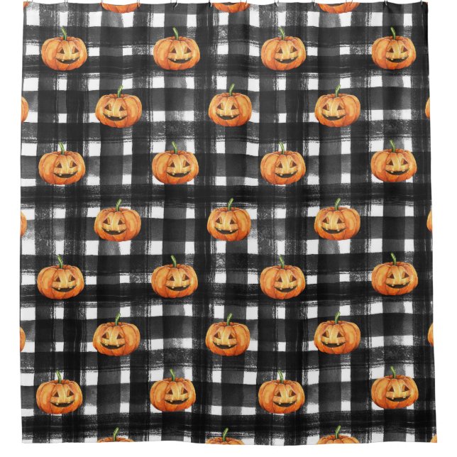 Halloween Pumpkins: Chequered Charm. (Front)