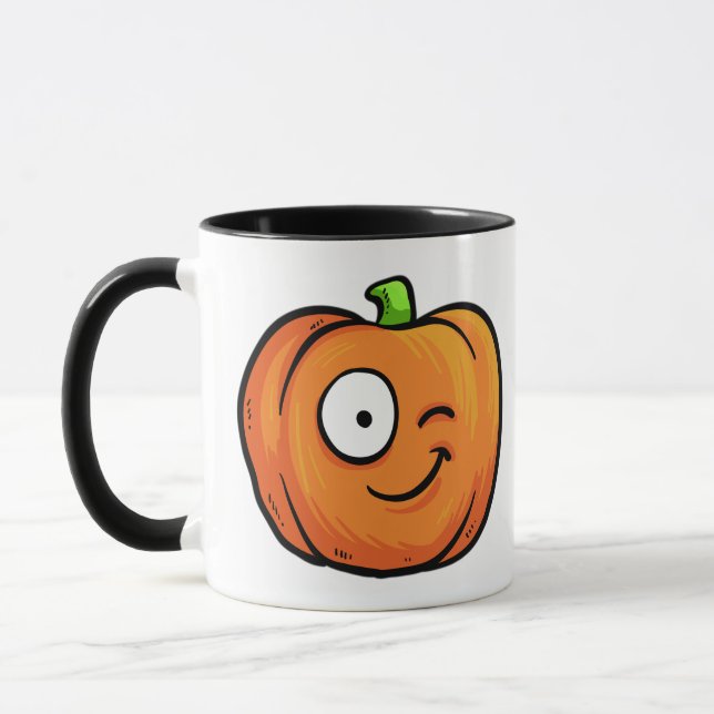 Halloween Pumpkins custom name mugs 2 (Left)